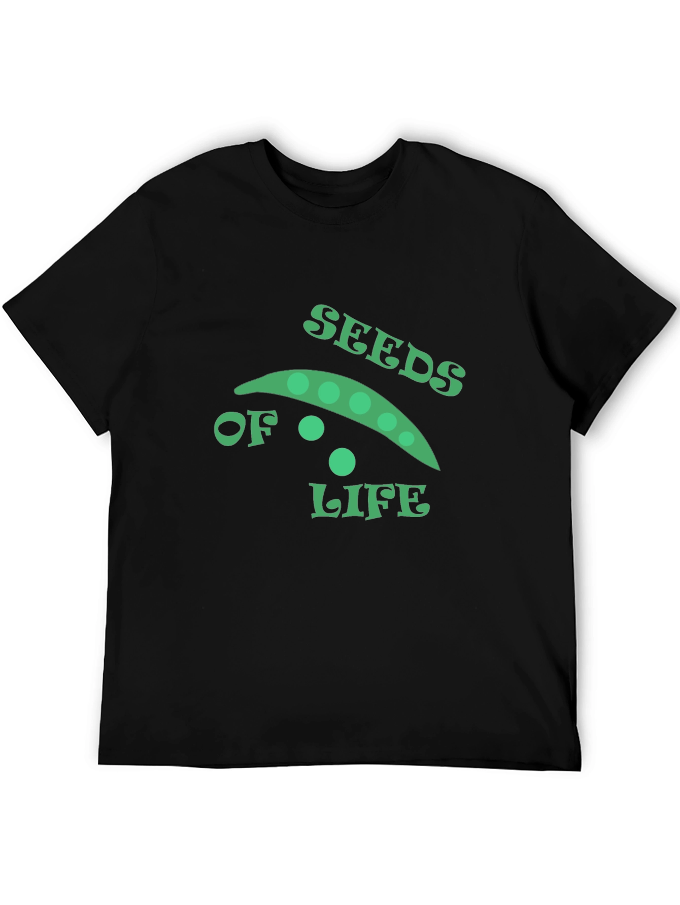 Seeds of Life Graphic Tee - Black Cotton