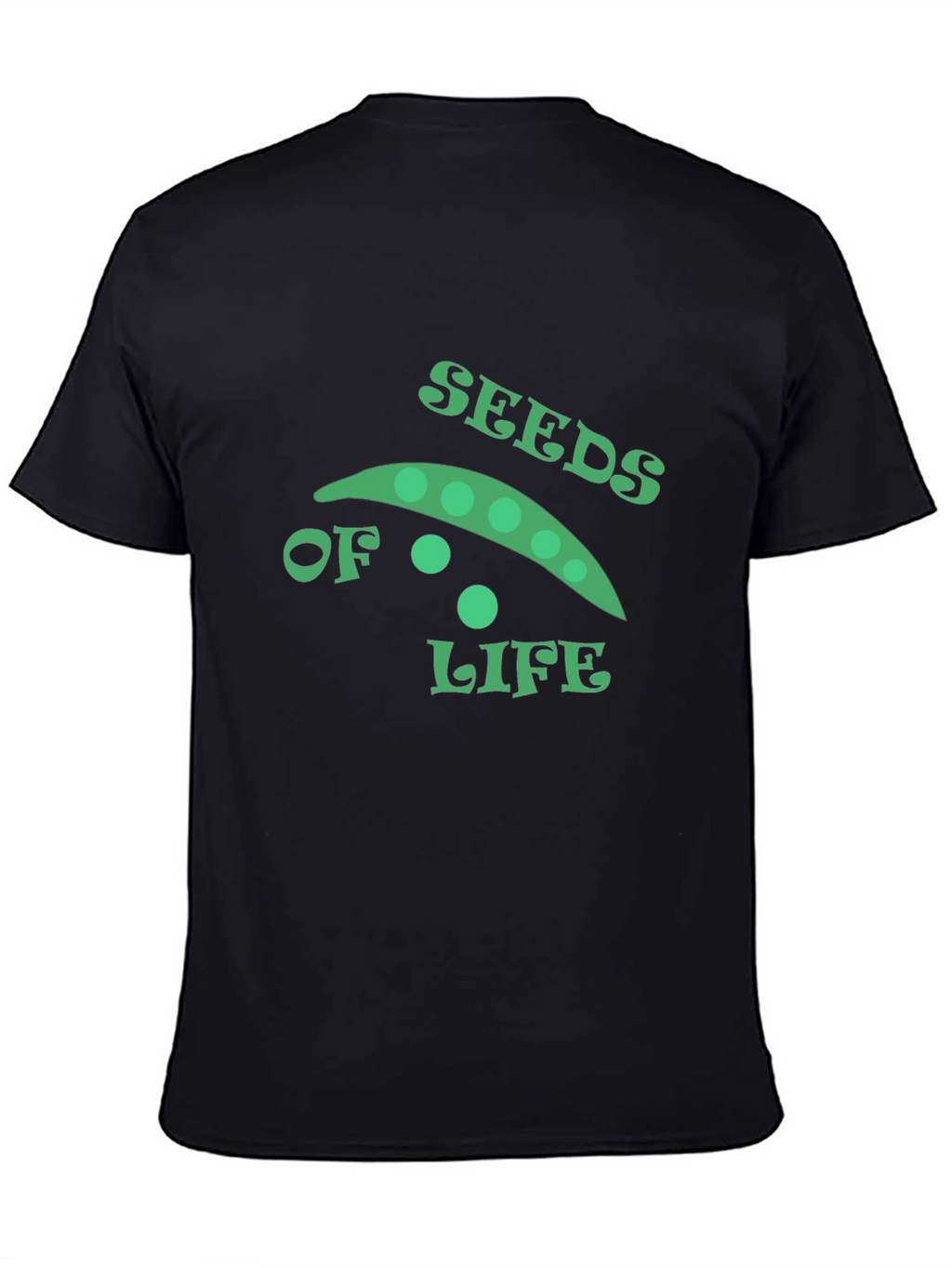 Seeds of Life Graphic Tee - Black Cotton
