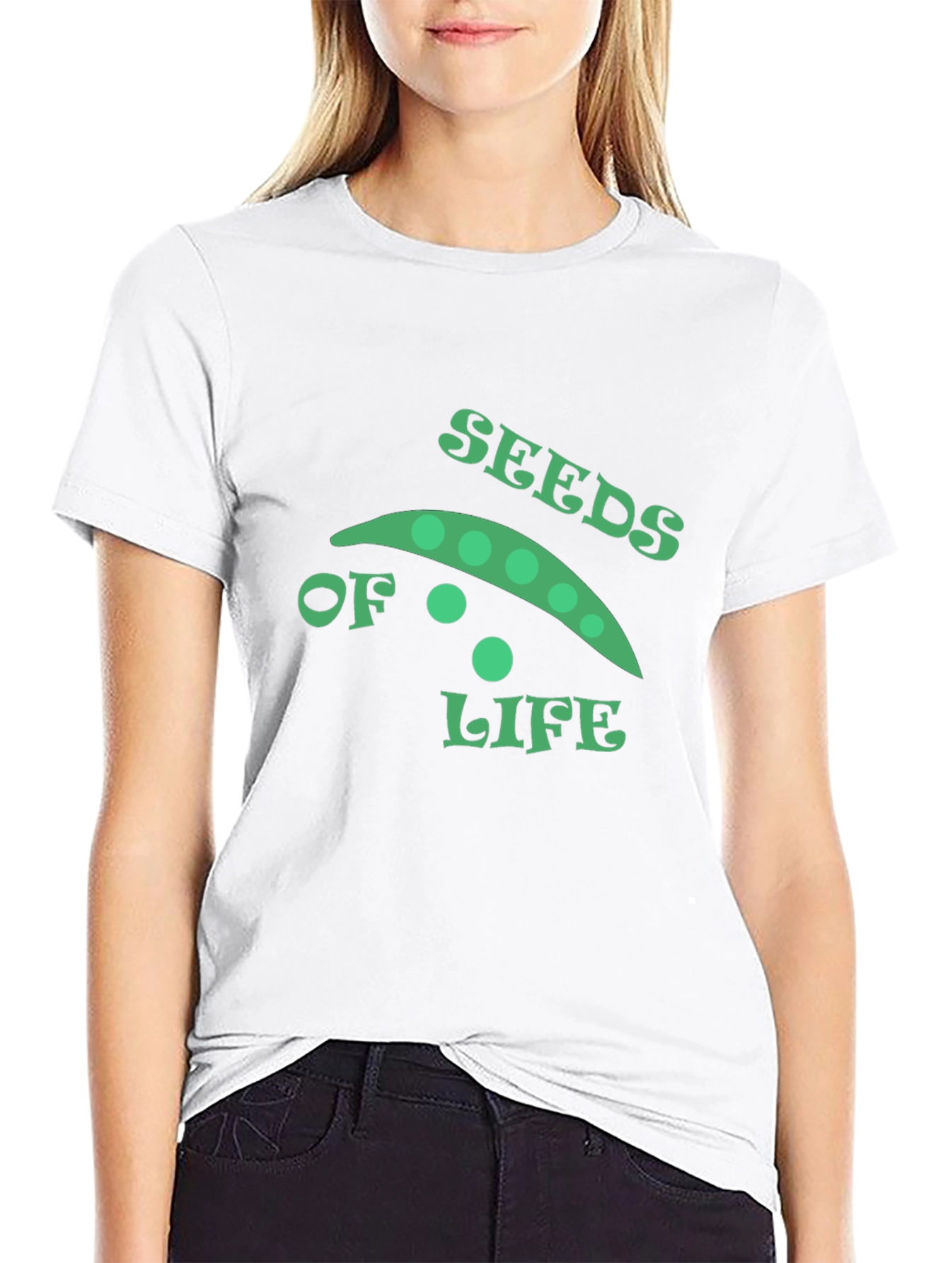 Seeds of Life Graphic Tee - Black Cotton