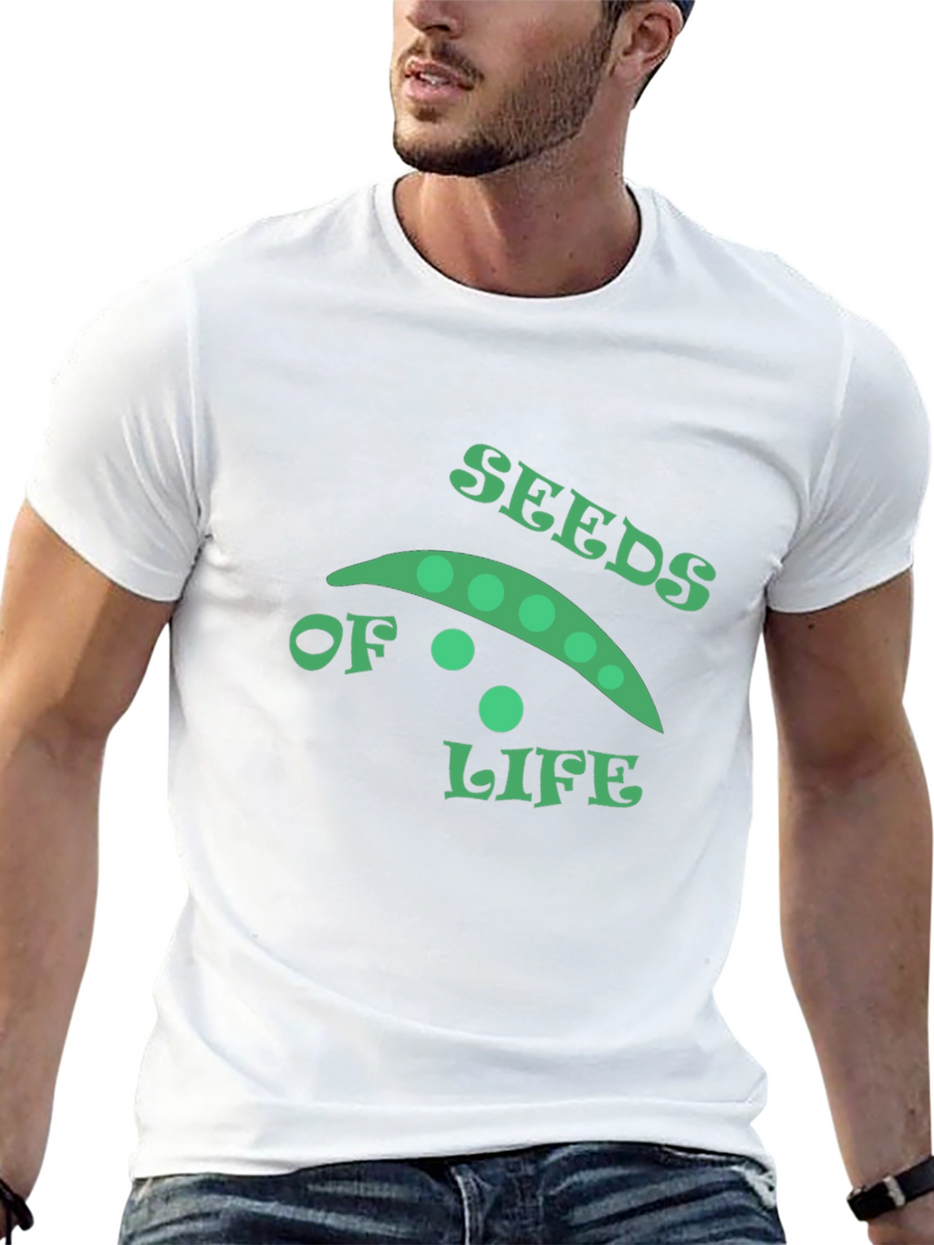 Seeds of Life Graphic Tee - Black Cotton