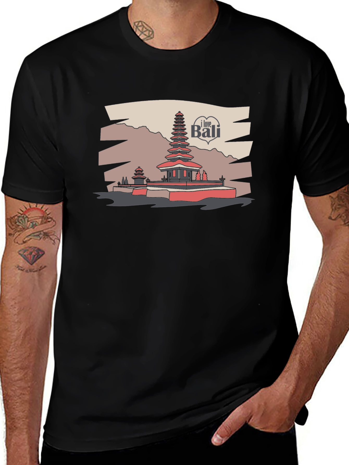I Love Bali Graphic T-Shirt
