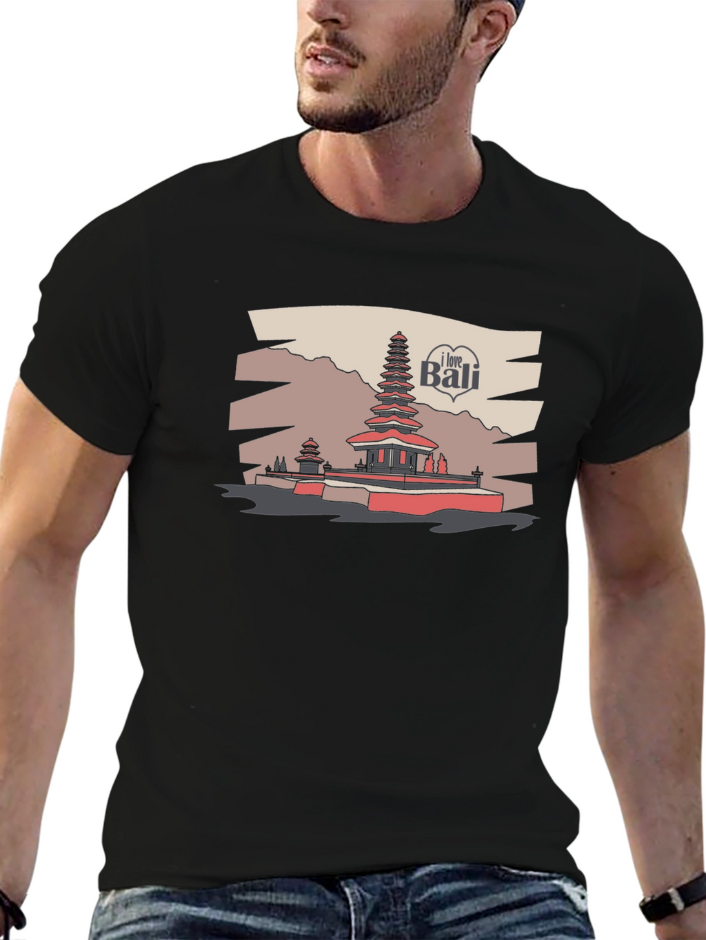 I Love Bali Graphic T-Shirt