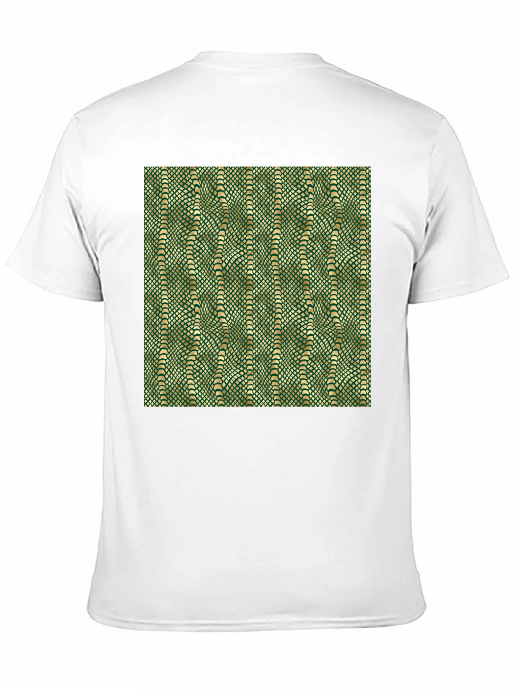 Green Snake Skin Pattern Graphic T-Shirt