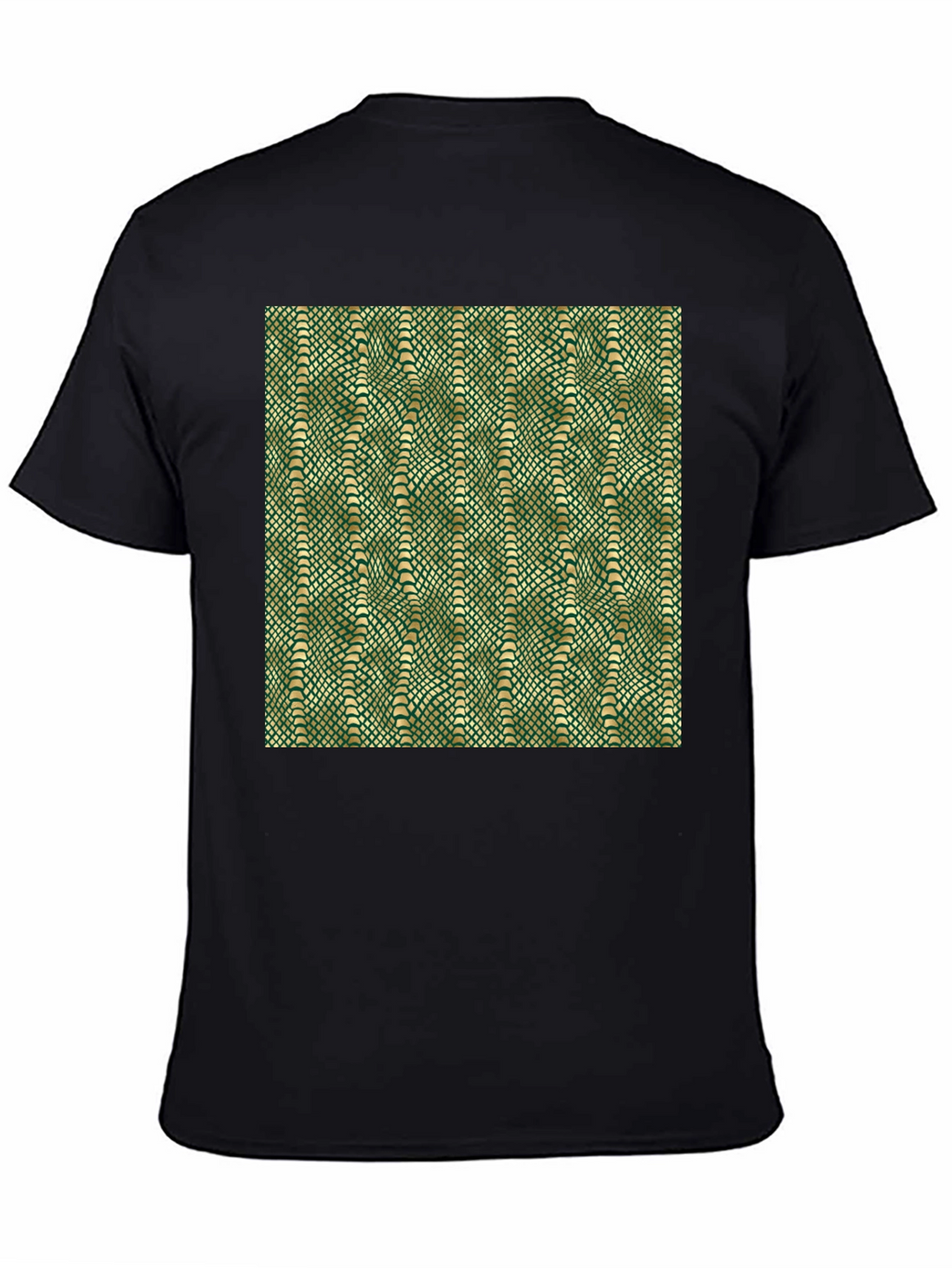 Green Snake Skin Pattern Graphic T-Shirt