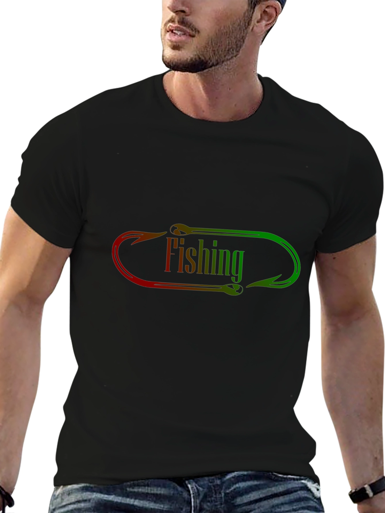 Fishing Hook Graphic T-Shirt
