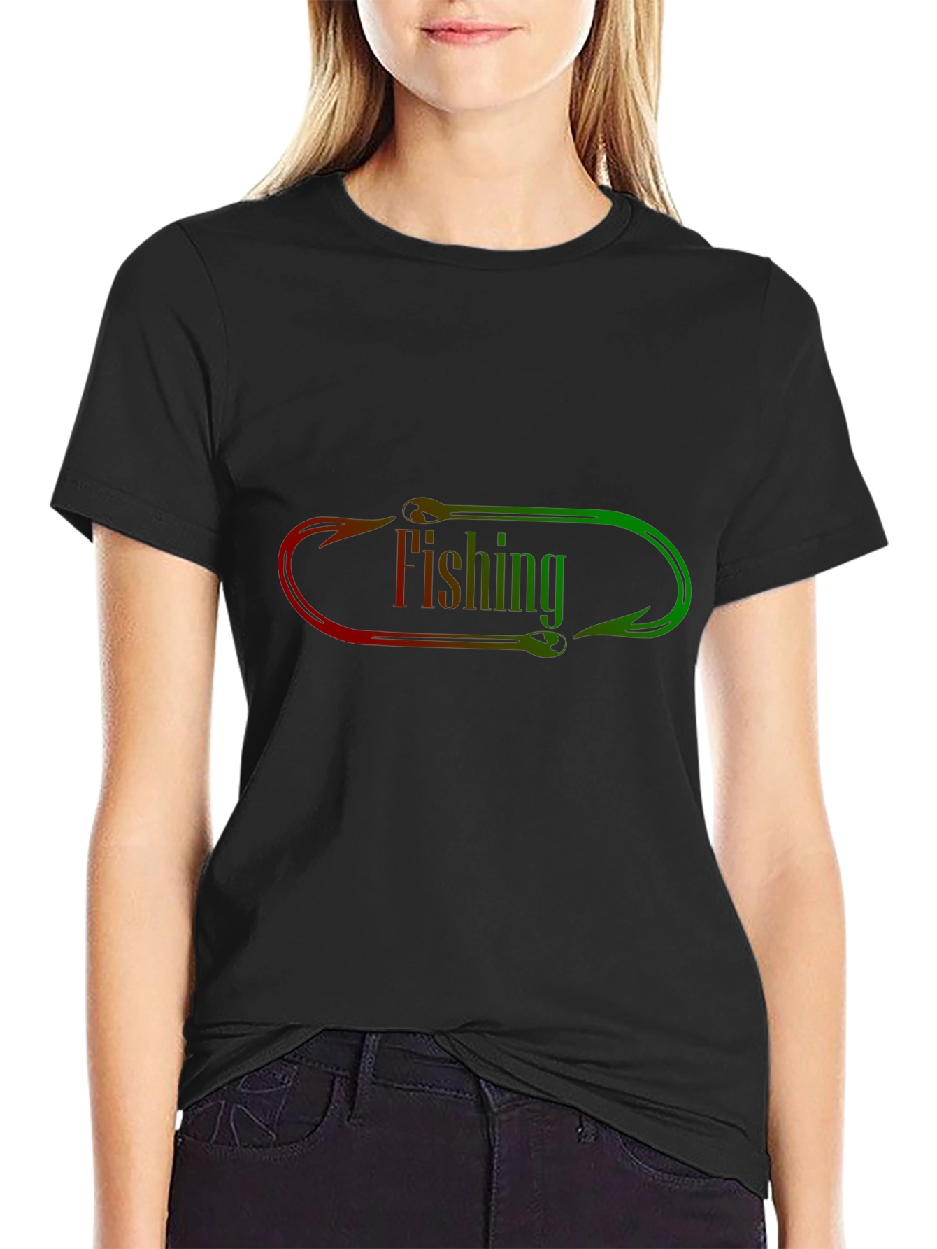 Fishing Hook Graphic T-Shirt