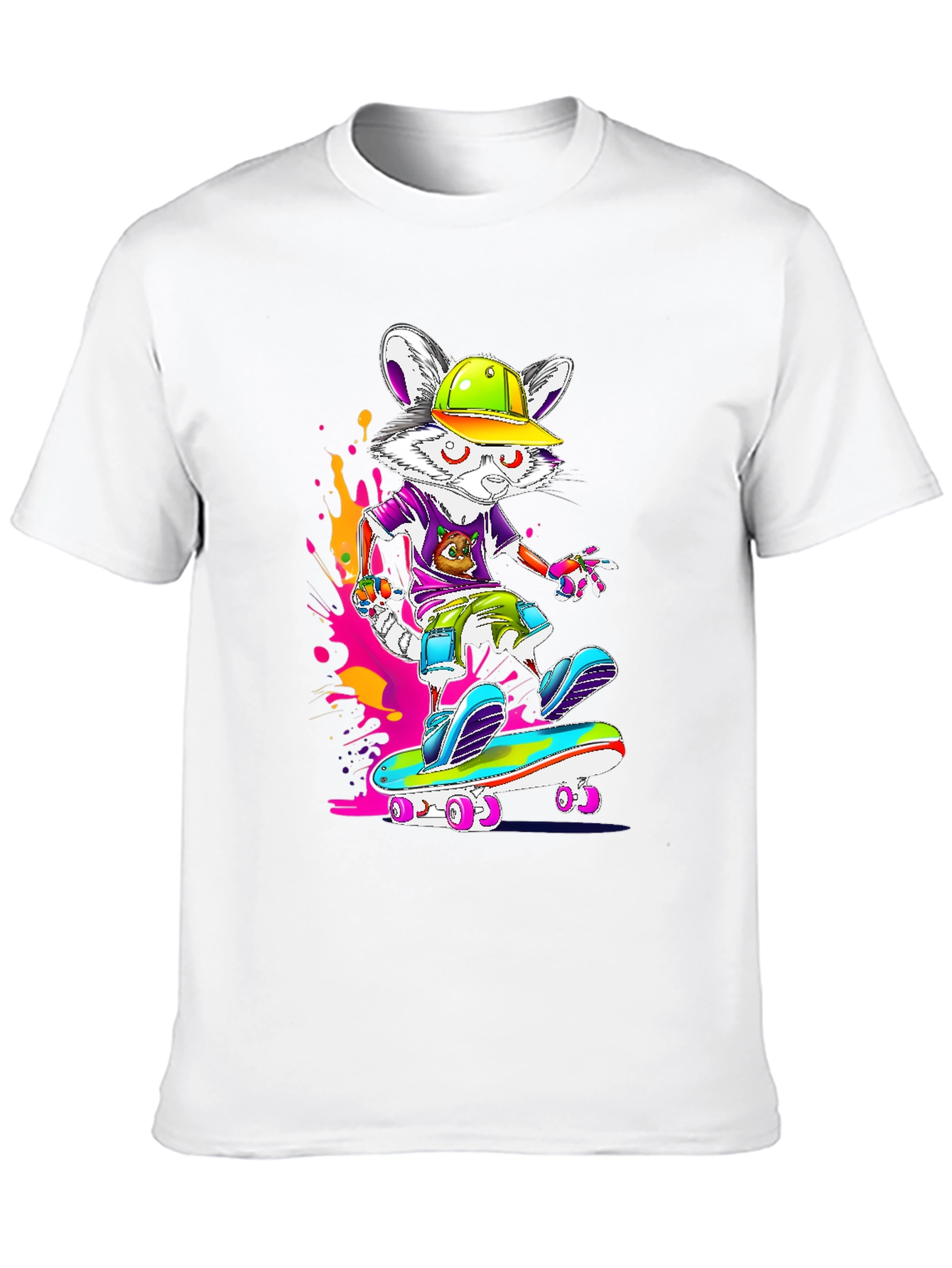 Skateboarding Mouse Graphic Tee