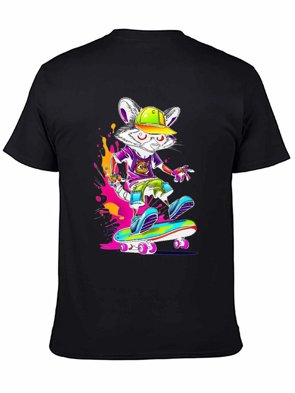 Skateboarding Mouse Graphic Tee
