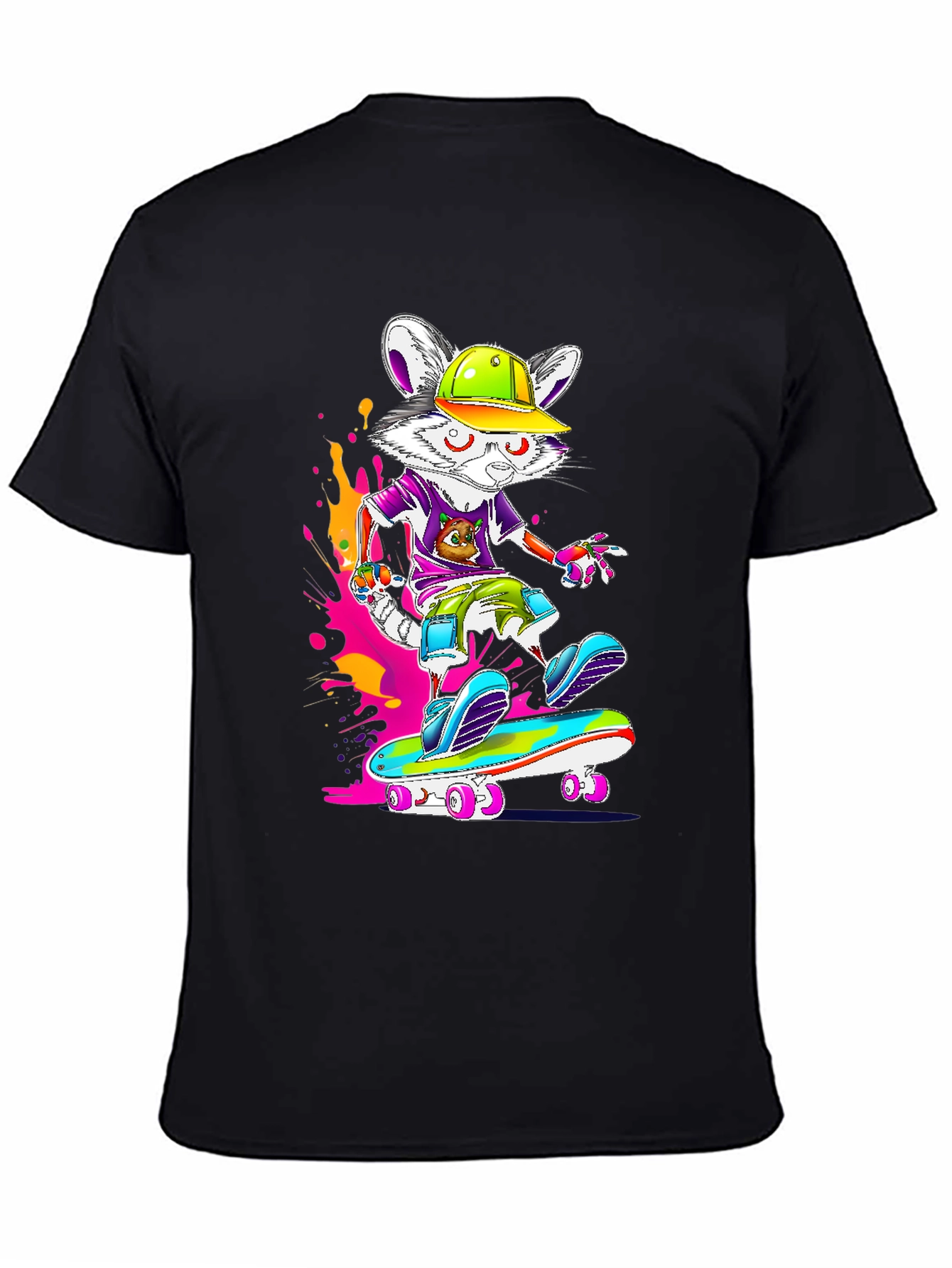 Skateboarding Mouse Graphic Tee
