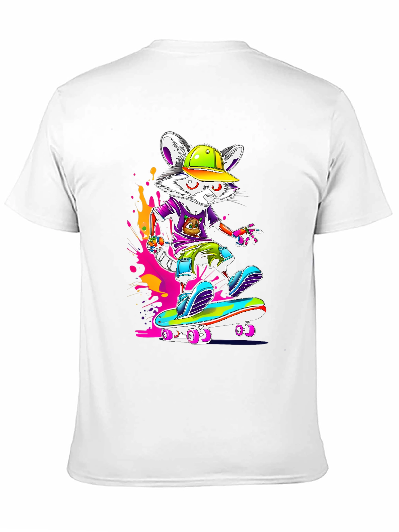 Skateboarding Mouse Graphic Tee