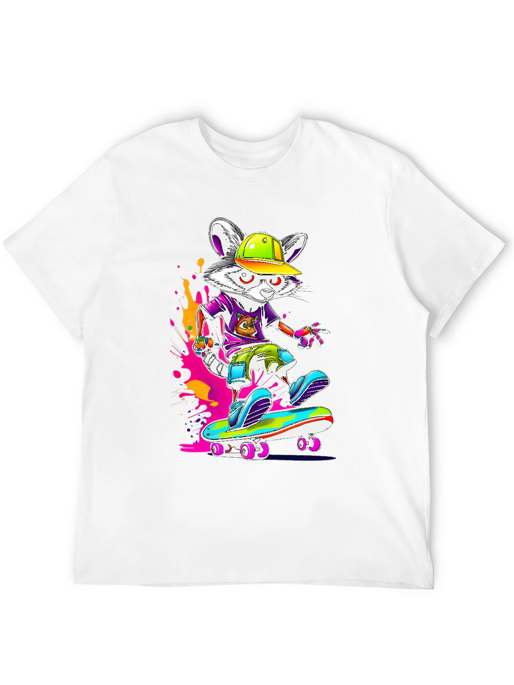 Skateboarding Mouse Graphic Tee