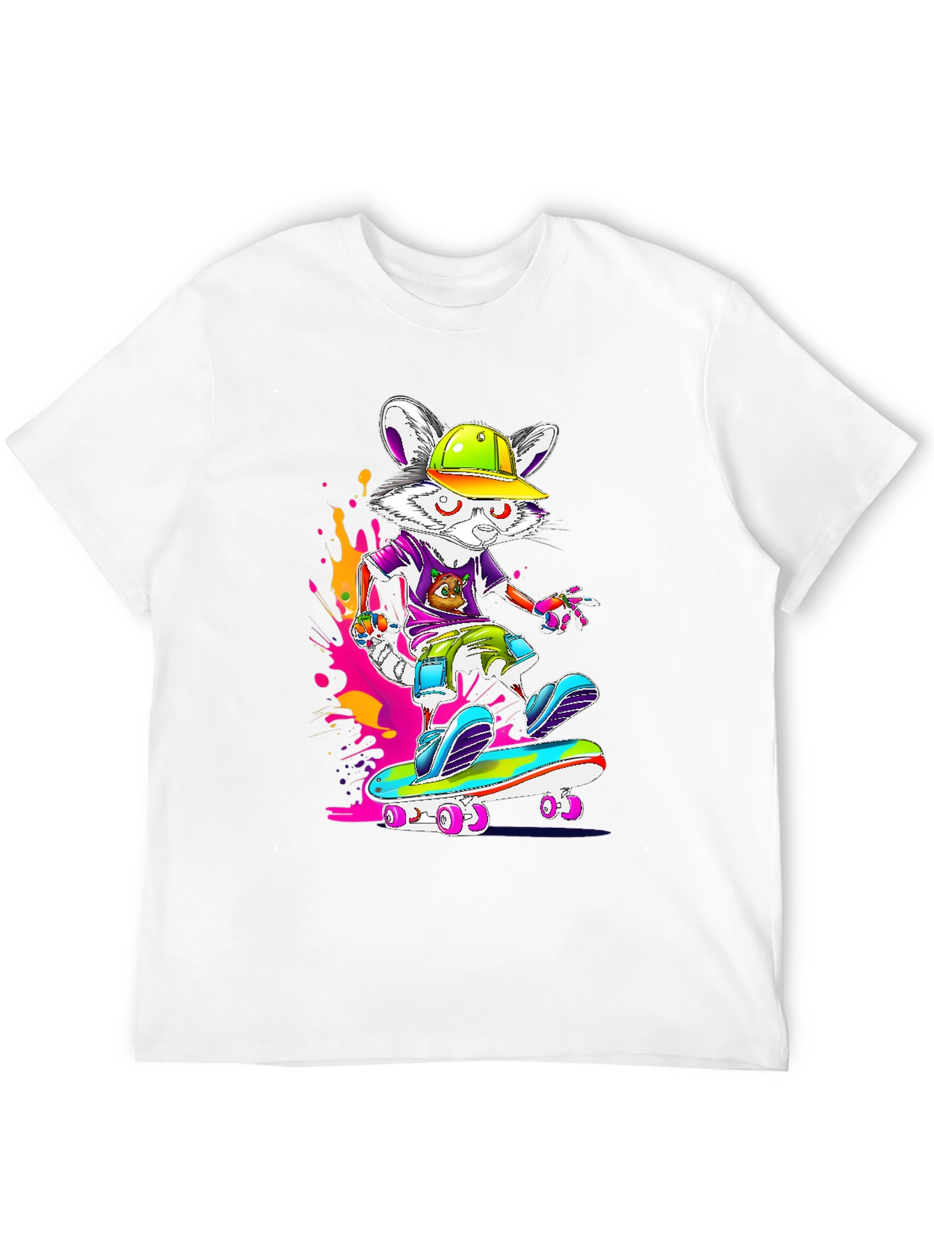 Skateboarding Mouse Graphic Tee