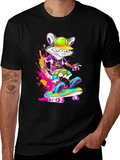 Skateboarding Mouse Graphic Tee