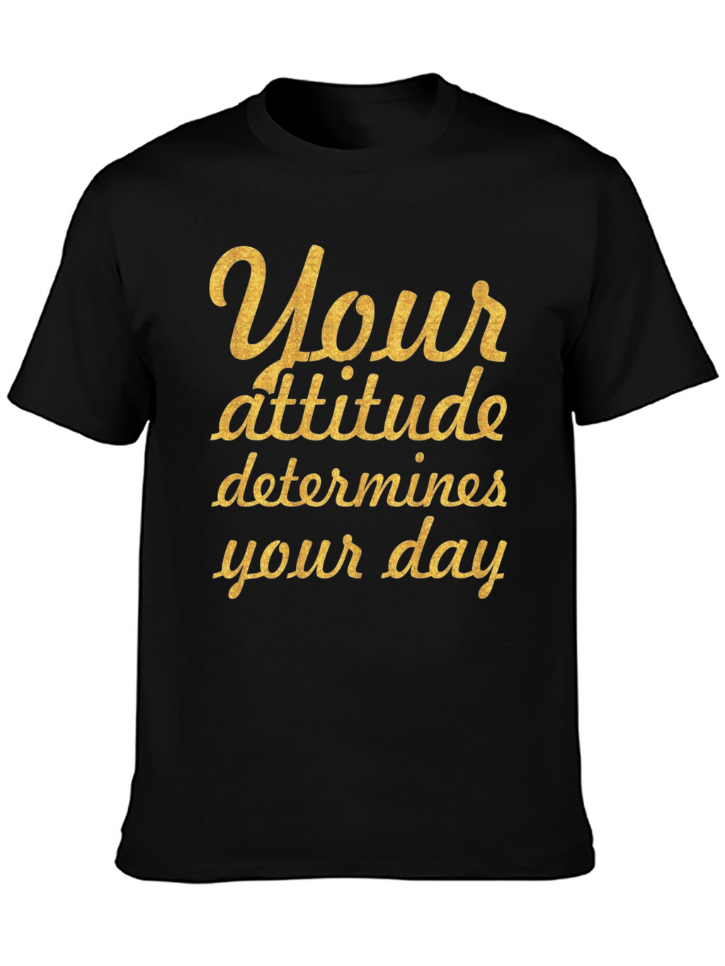 Attitude Quote Black Graphic T-Shirt