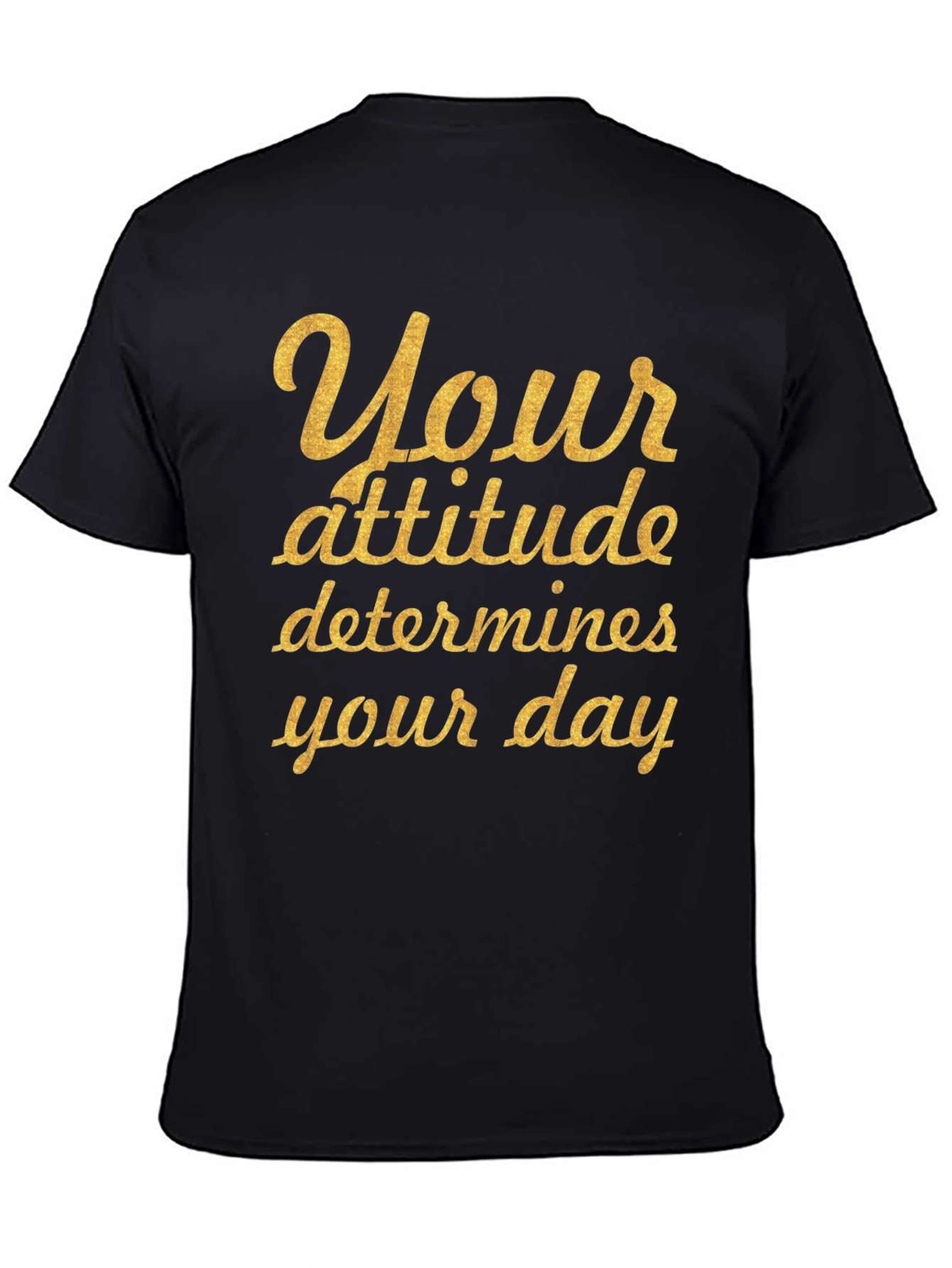 Attitude Quote Black Graphic T-Shirt