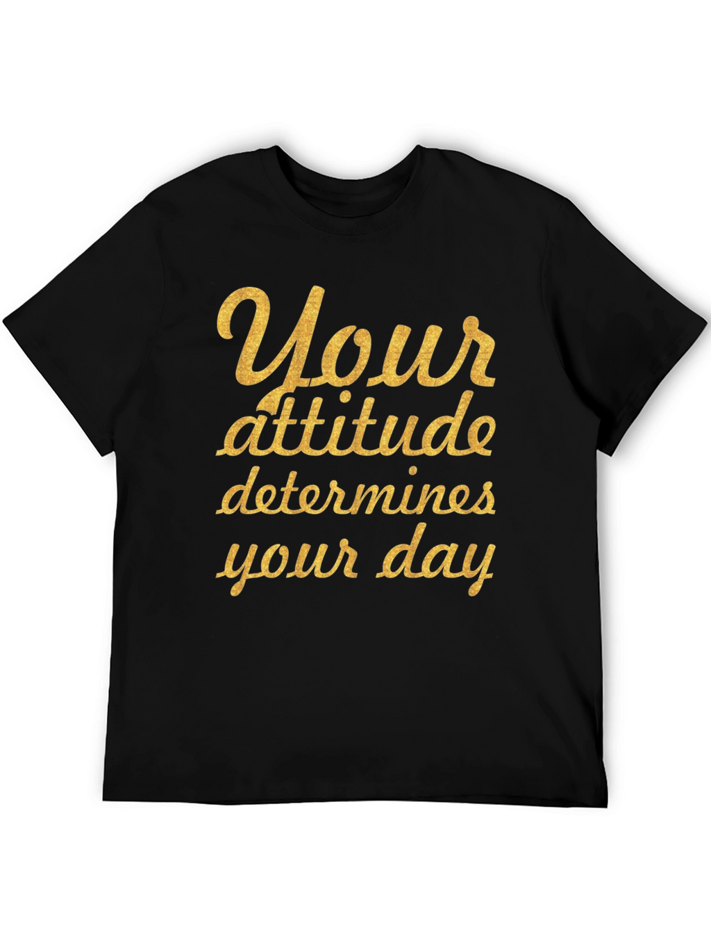Attitude Quote Black Graphic T-Shirt