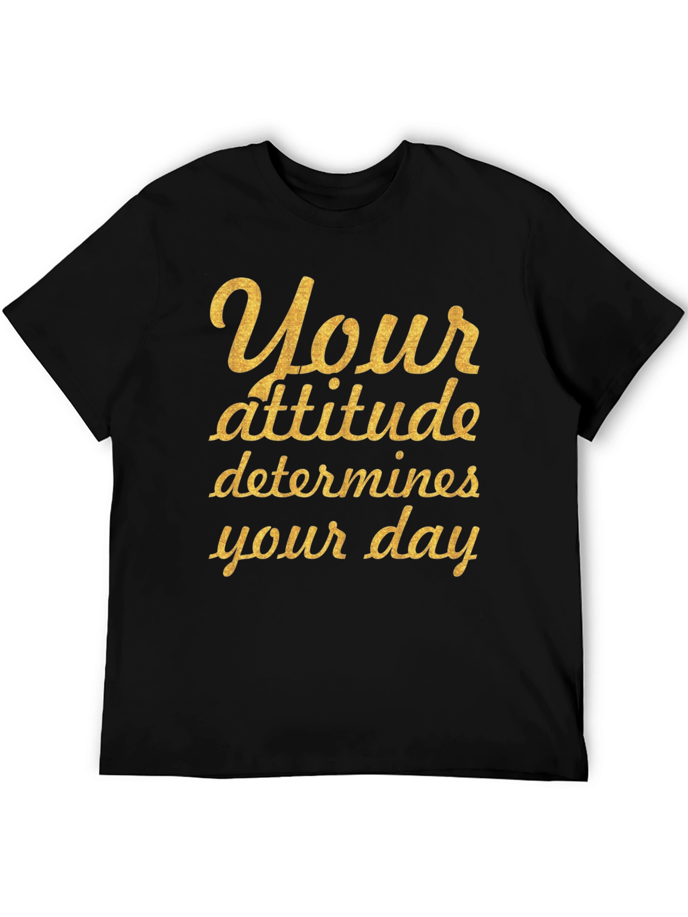 Attitude Quote Black Graphic T-Shirt