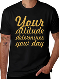 Attitude Quote Black Graphic T-Shirt