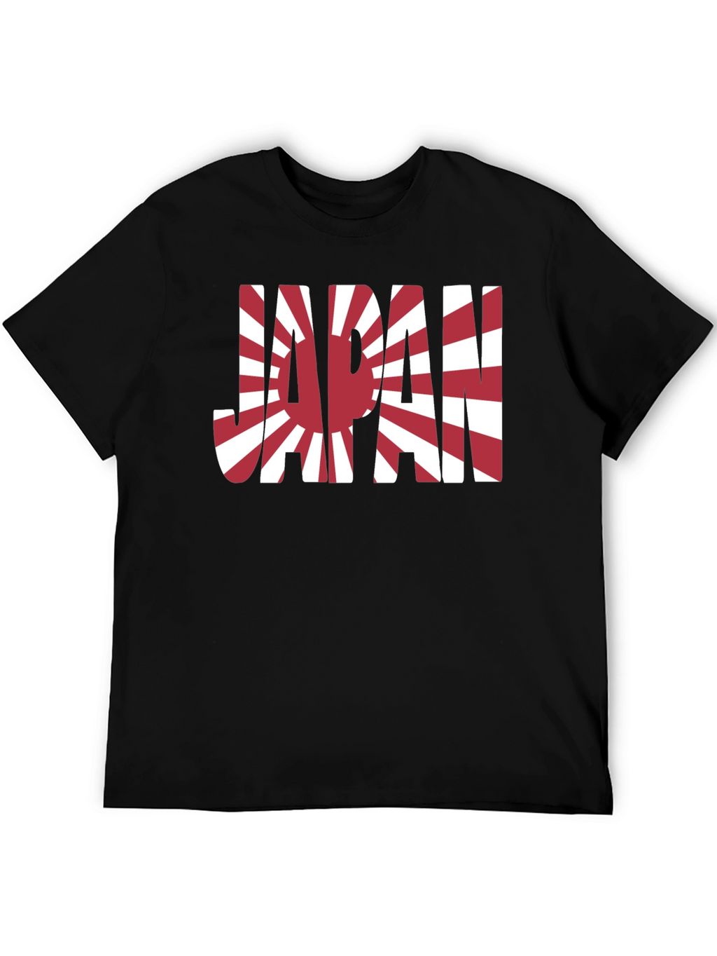 Japan Flag Graphic Tee - Rising Sun Design T-Shirt