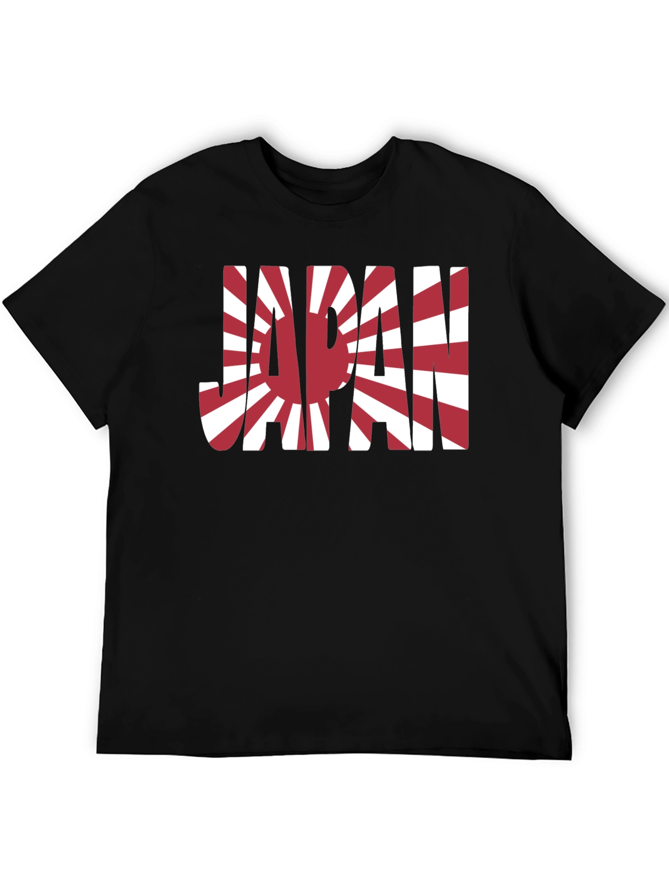 Japan Flag Graphic Tee - Rising Sun Design T-Shirt