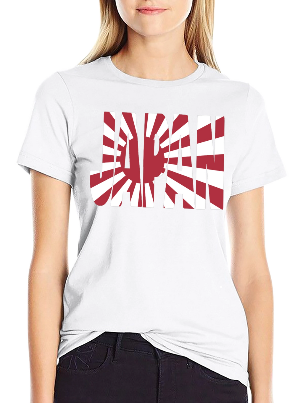 Japan Flag Graphic Tee - Rising Sun Design T-Shirt