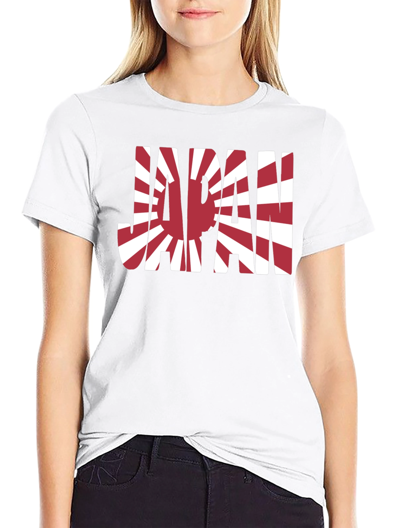 Japan Flag Graphic Tee - Rising Sun Design T-Shirt