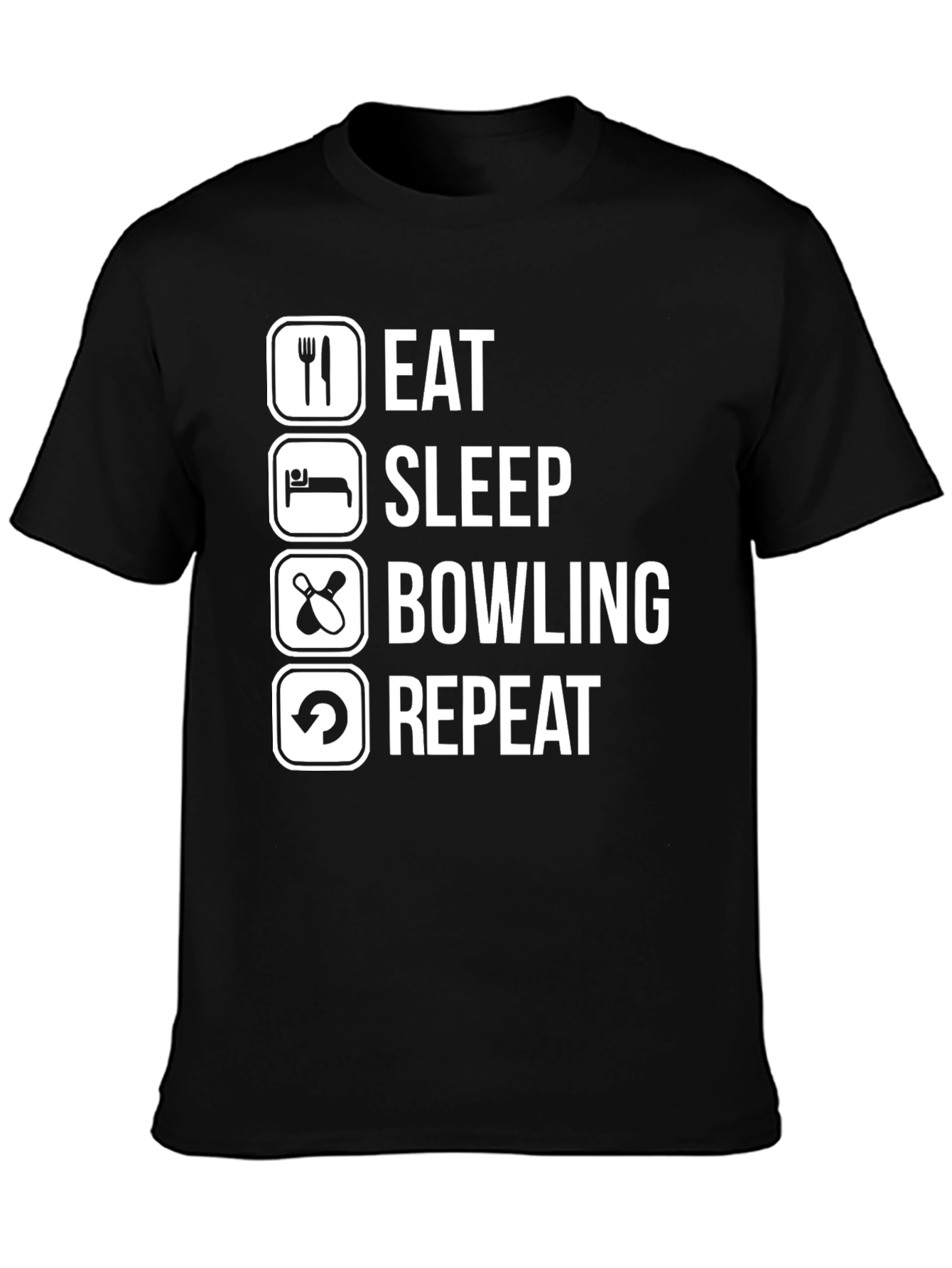 Eat Sleep Bowling Repeat T-Shirt