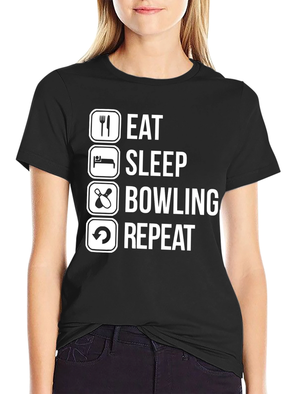 Eat Sleep Bowling Repeat T-Shirt