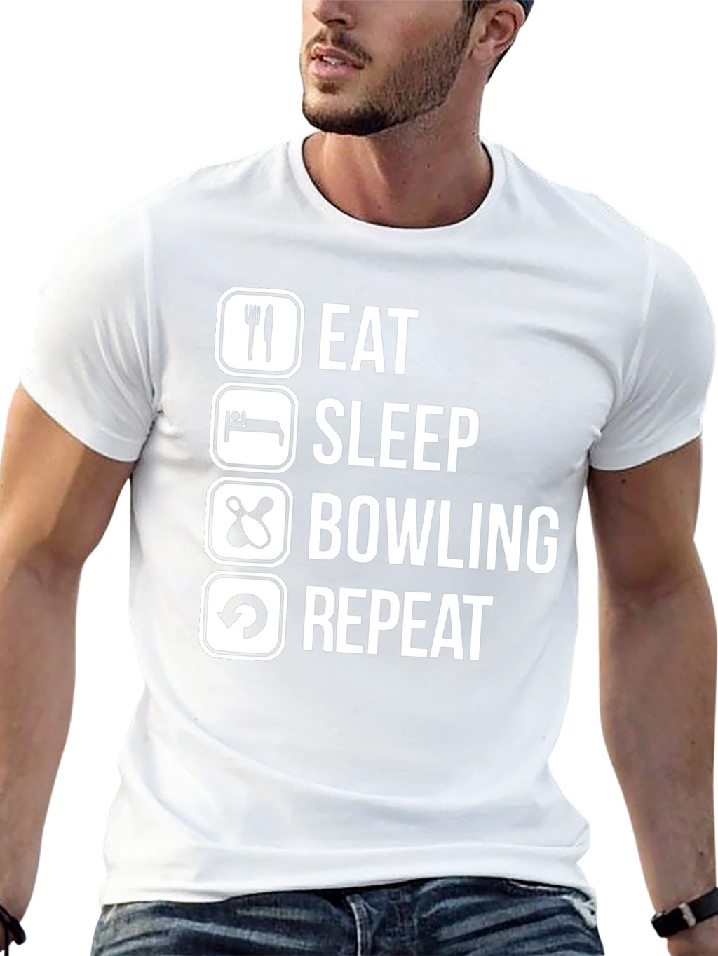 Eat Sleep Bowling Repeat T-Shirt