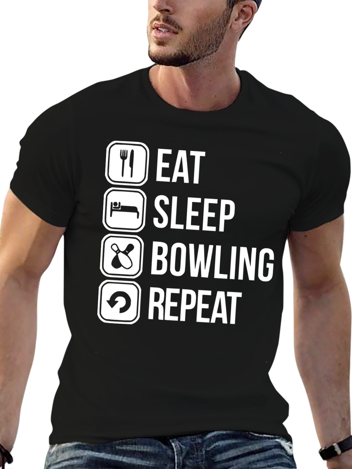 Eat Sleep Bowling Repeat T-Shirt