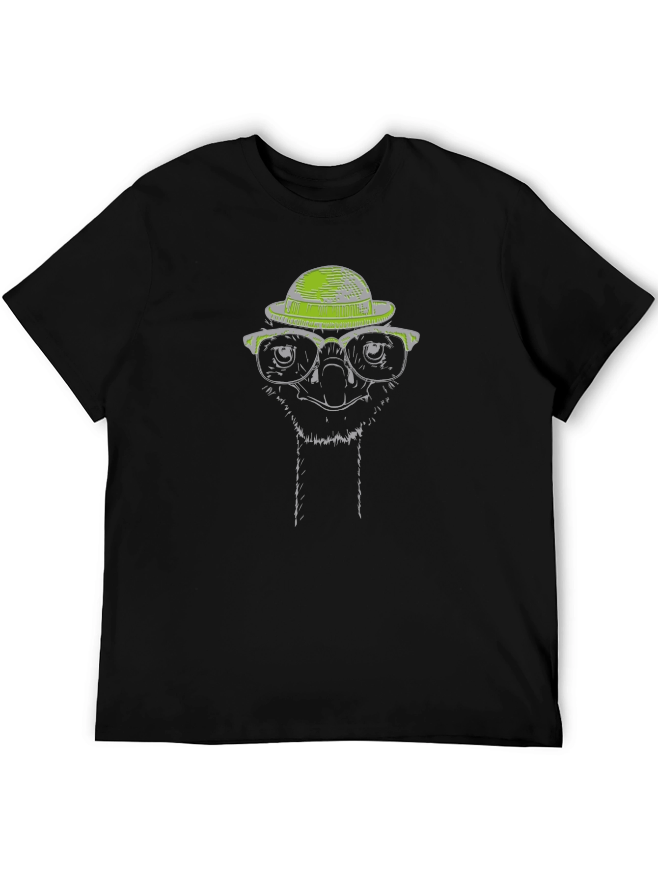 Cool Ostrich Graphic Tee - Quirky Animal Print