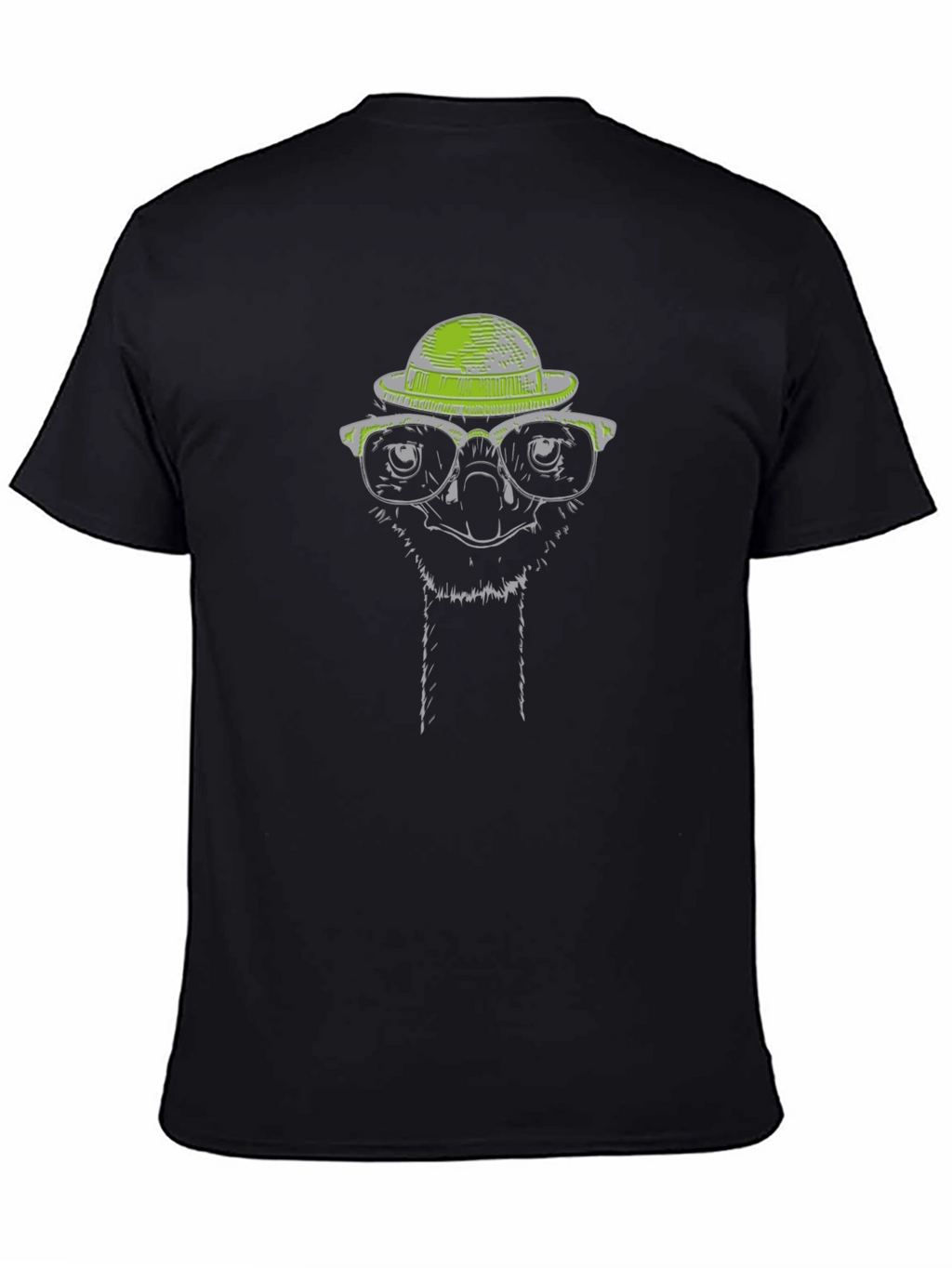 Cool Ostrich Graphic Tee - Quirky Animal Print