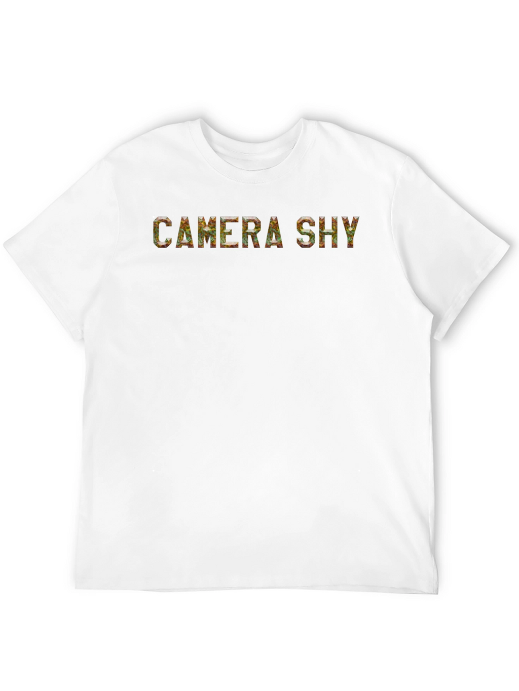 Camera Shy Graphic Print Mens T-Shirt