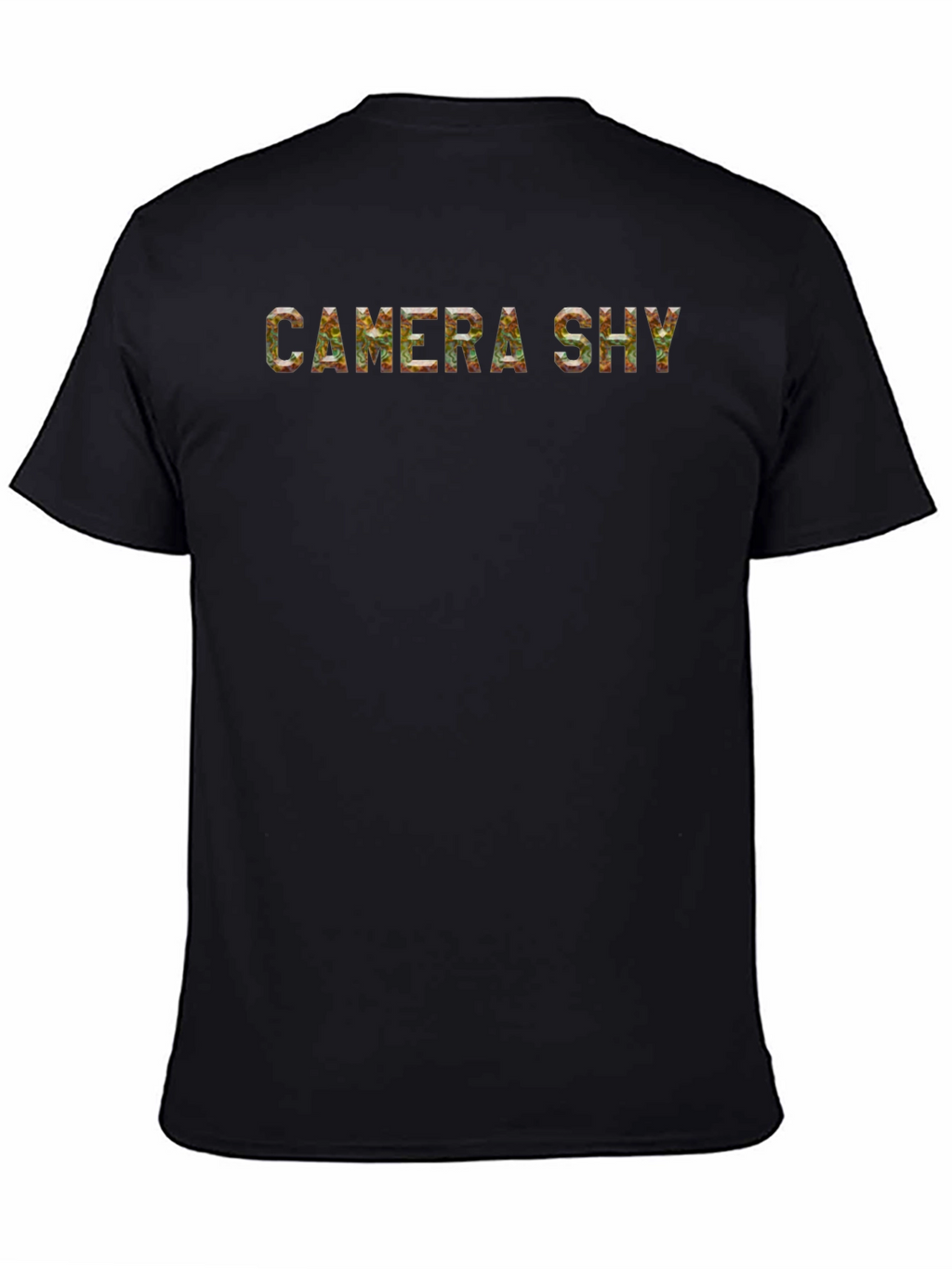 Camera Shy Graphic Print Mens T-Shirt