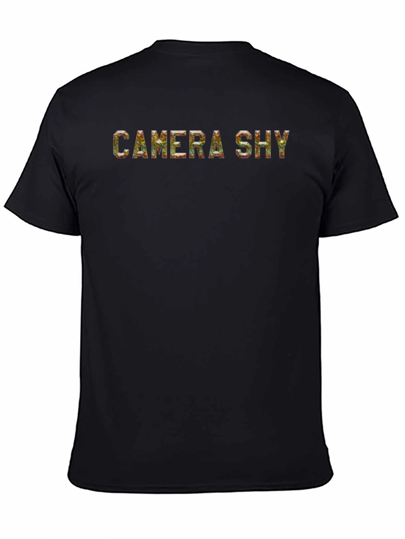 Camera Shy Graphic Print Mens T-Shirt