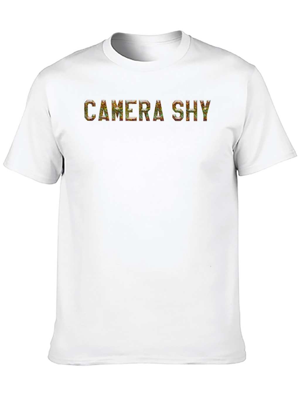 Camera Shy Graphic Print Mens T-Shirt