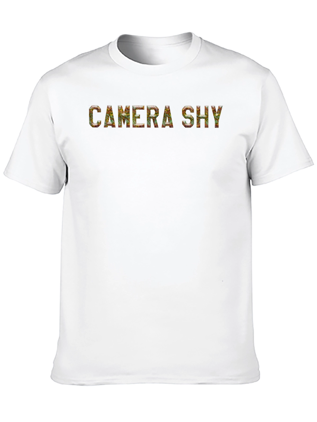 Camera Shy Graphic Print Mens T-Shirt