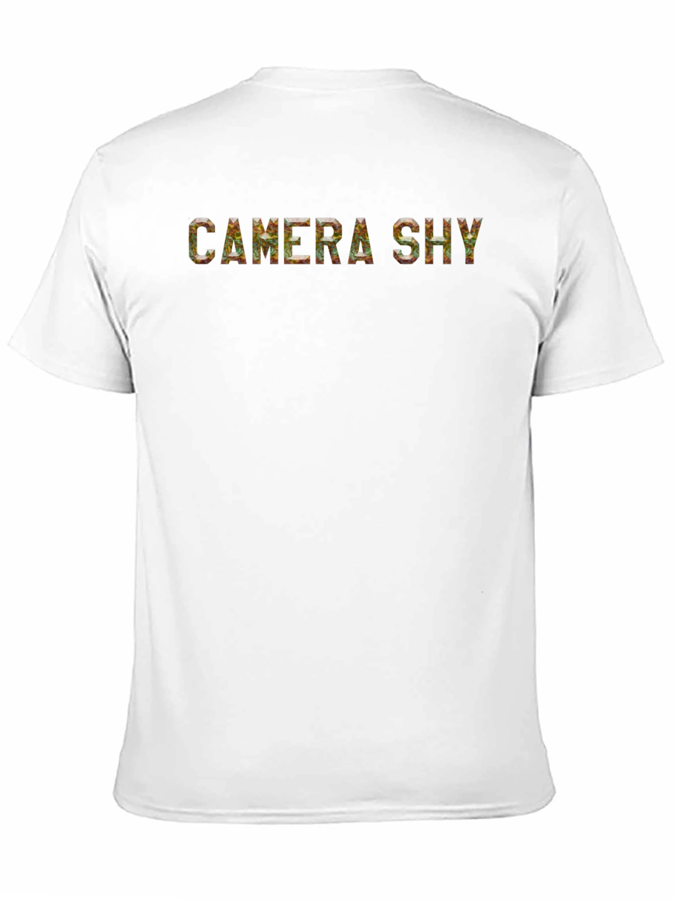 Camera Shy Graphic Print Mens T-Shirt
