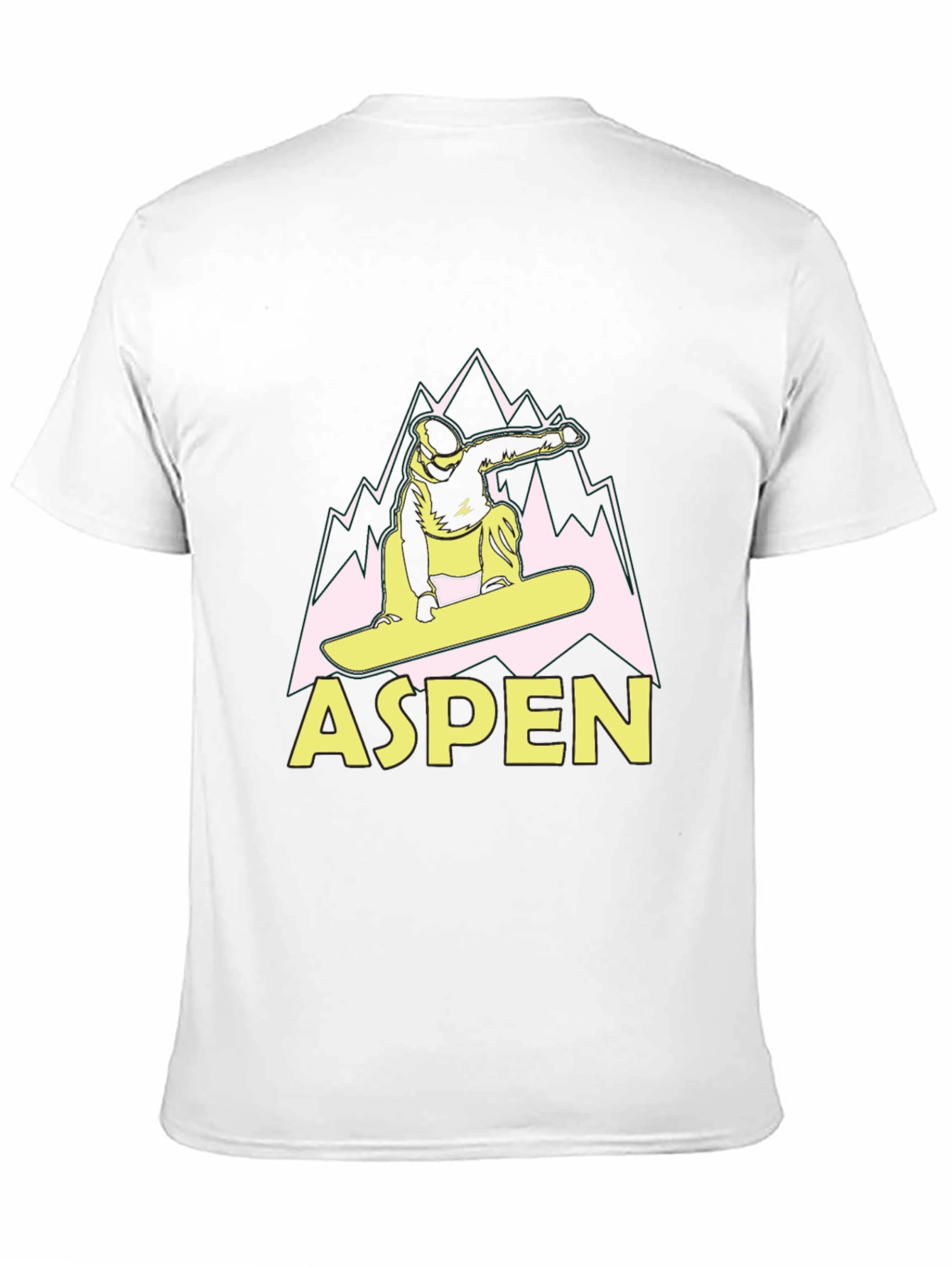 Aspen Snowboard T-Shirt Black