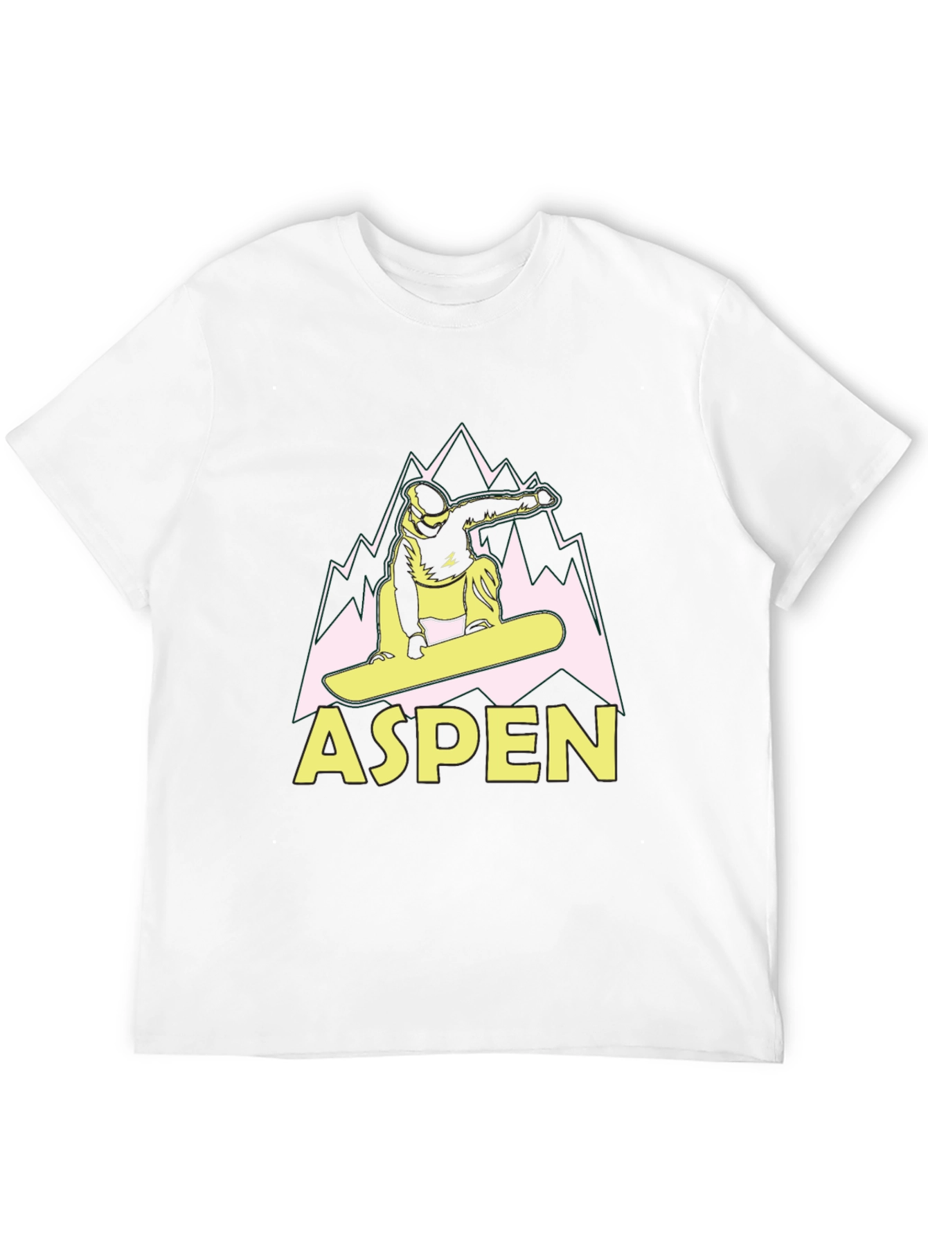 Aspen Snowboard T-Shirt Black