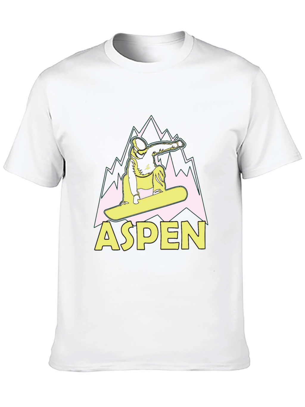 Aspen Snowboard T-Shirt Black