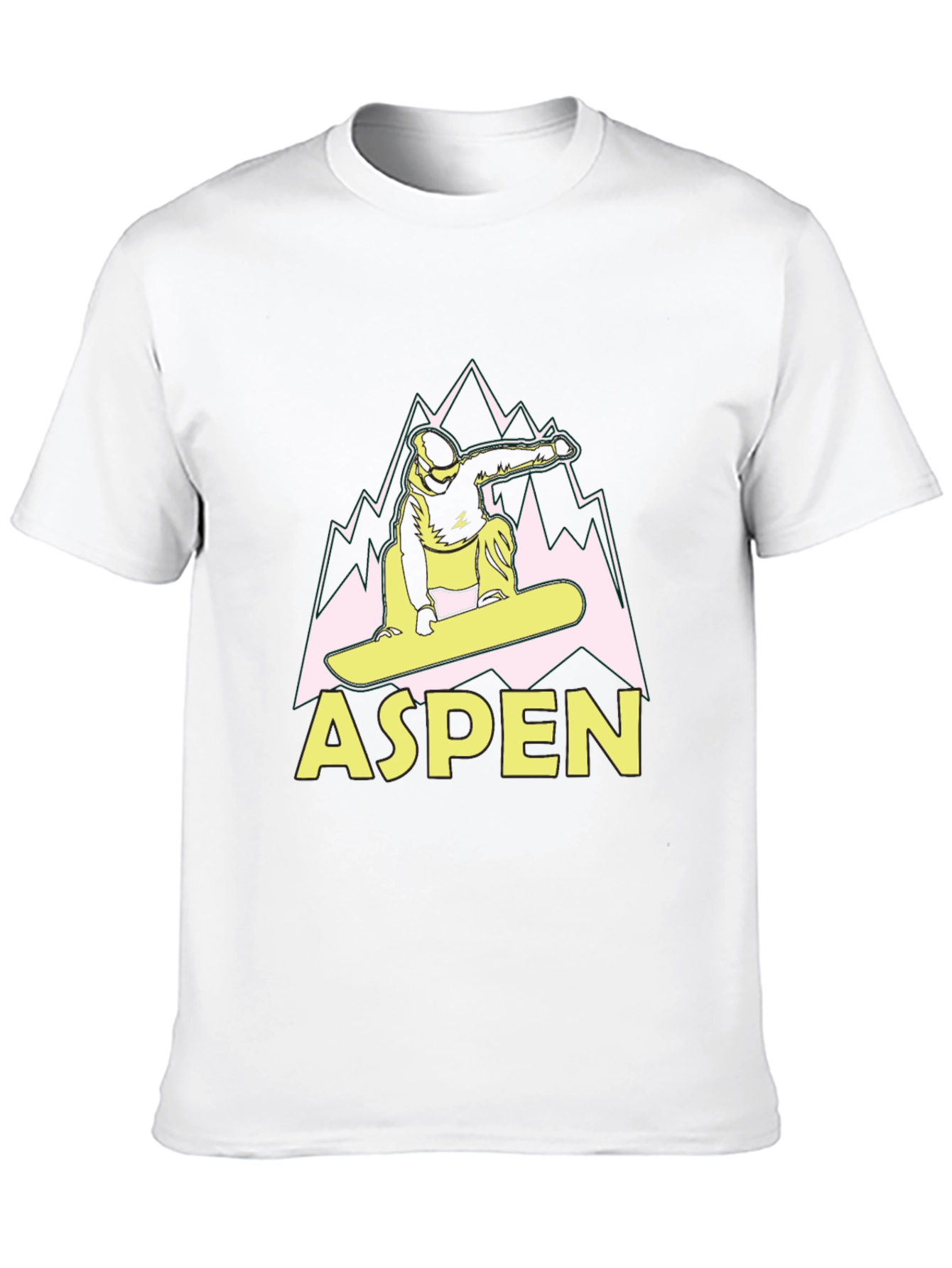 Aspen Snowboard T-Shirt Black