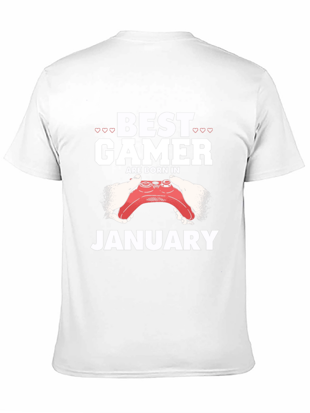 Best Gamer Born in January Black T-Shirt