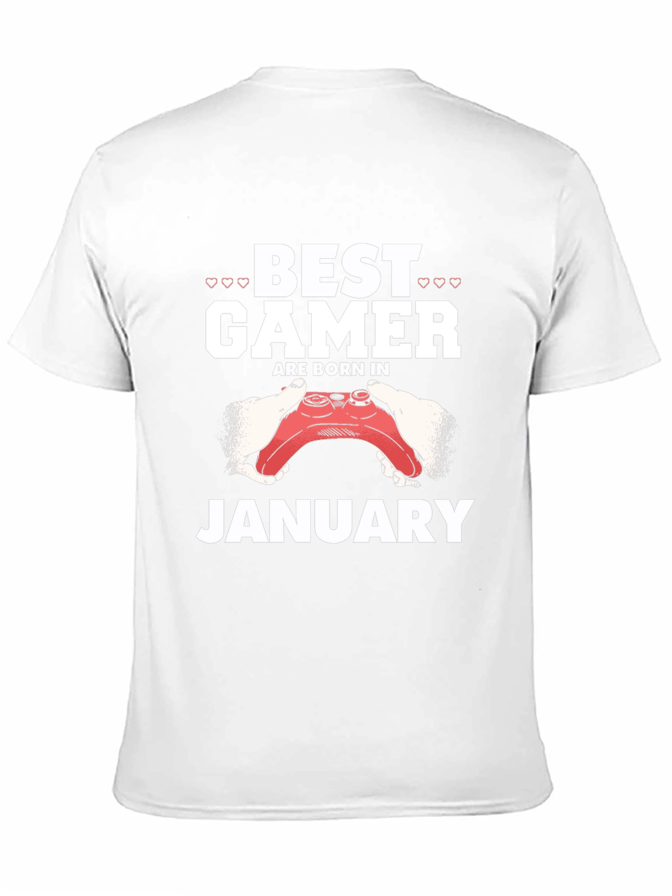 Best Gamer Born in January Black T-Shirt
