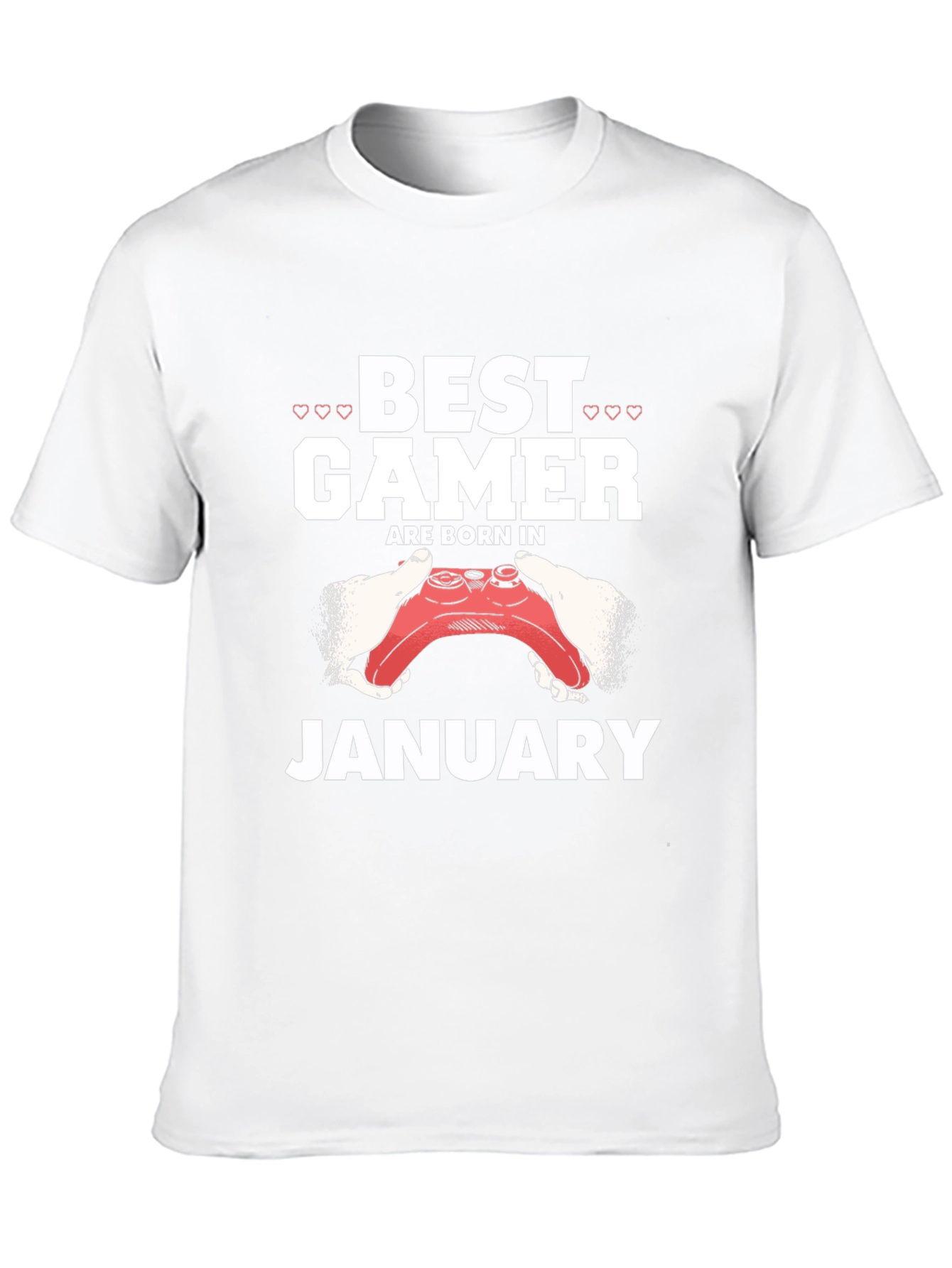 Best Gamer Born in January Black T-Shirt