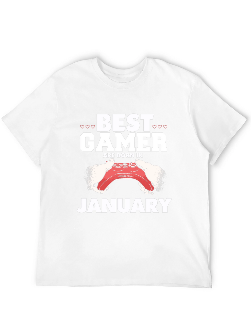 Best Gamer Born in January Black T-Shirt