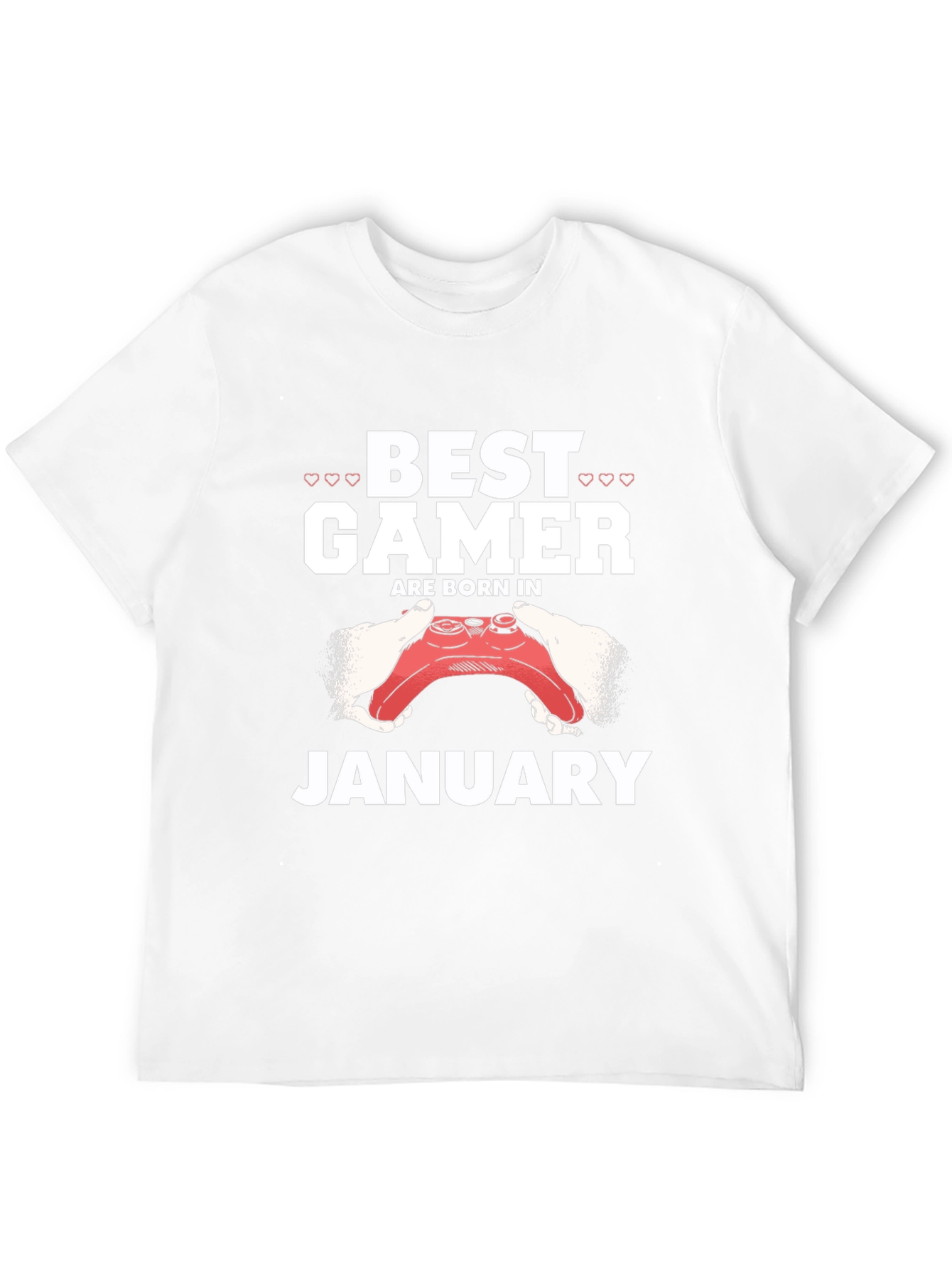 Best Gamer Born in January Black T-Shirt