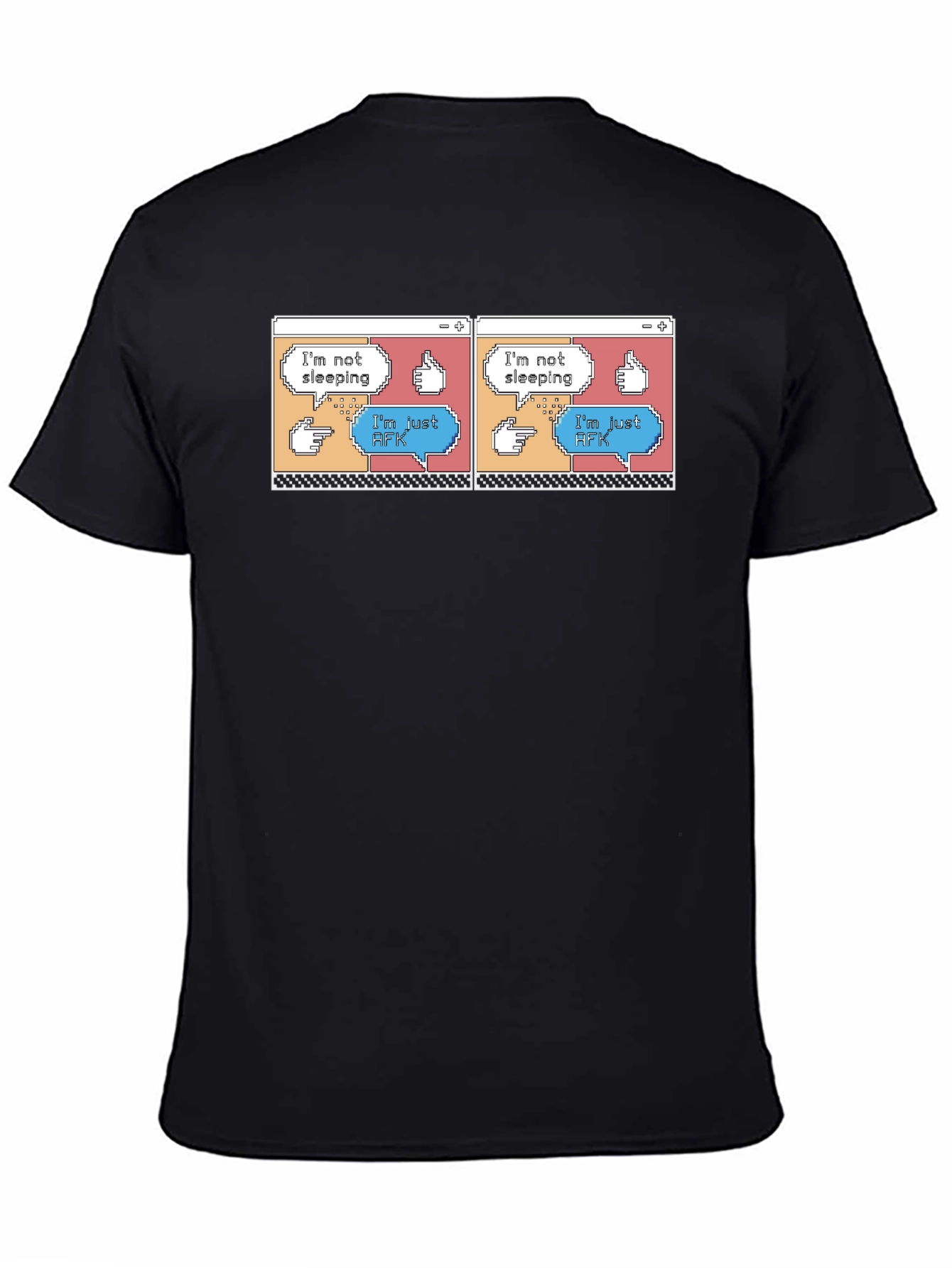 Im Not Sleeping Im Just AFK Black T-Shirt