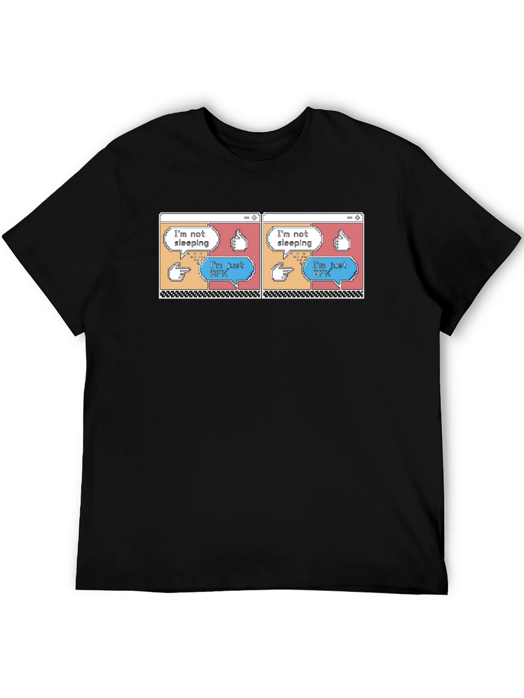 Im Not Sleeping Im Just AFK Black T-Shirt
