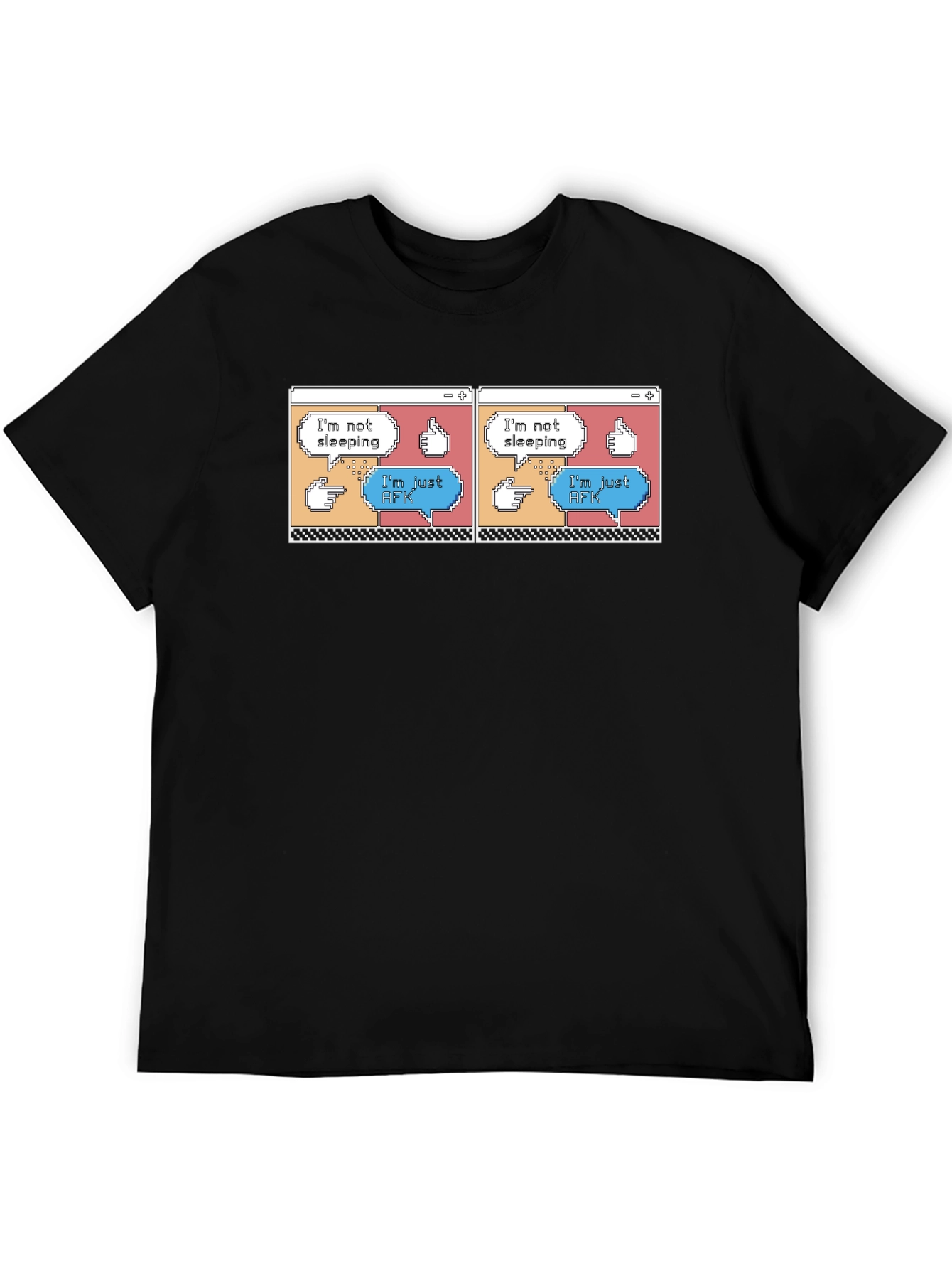 Im Not Sleeping Im Just AFK Black T-Shirt